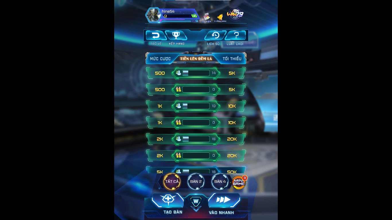 Tiến Lên Miền Nam Win79 Vip